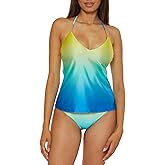 Trina Turk Womens West Palm Tankini, Casual, Swimsuit Tops for Women