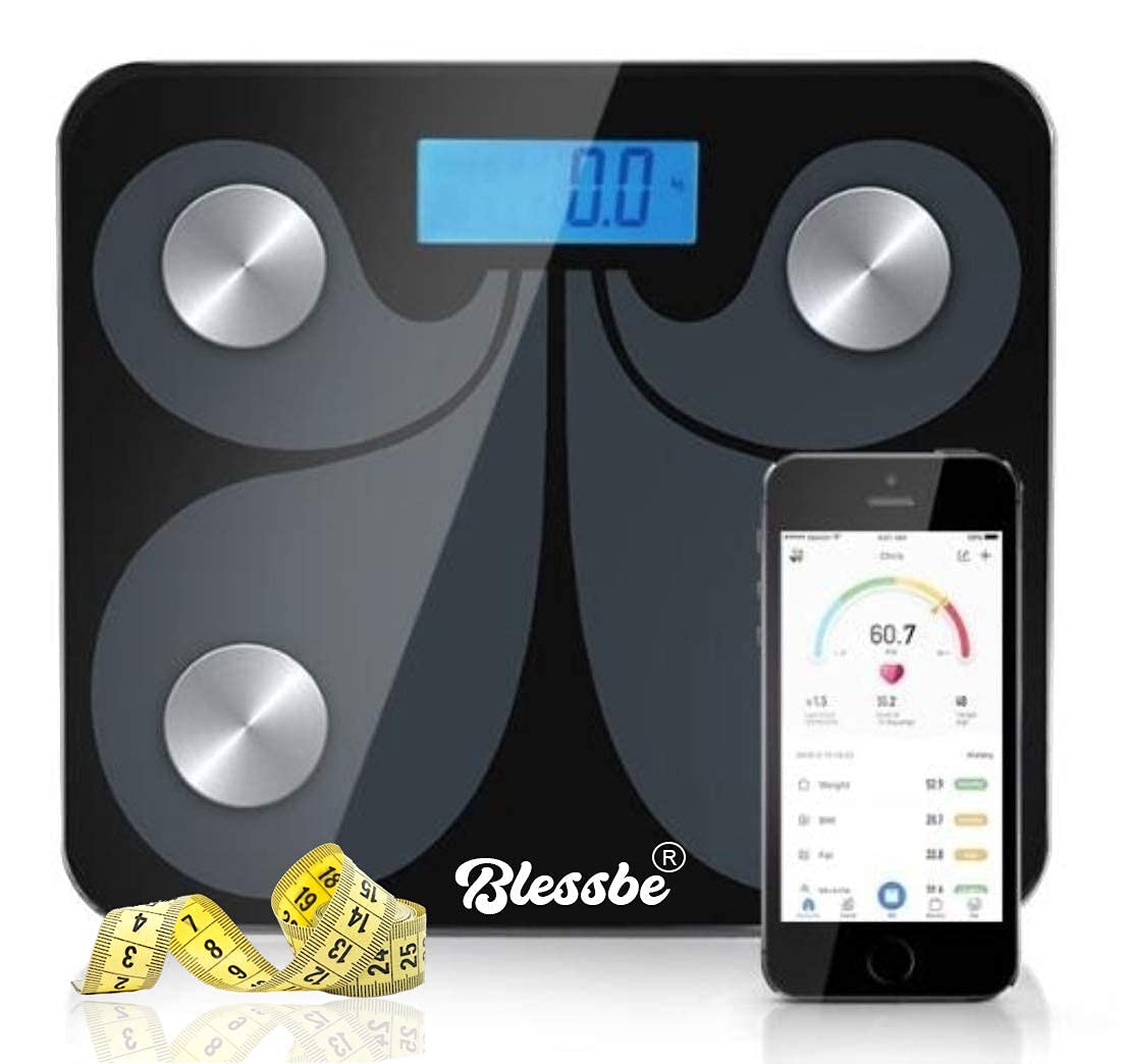 Blessbe Digital Weight Machine Digital Bathroom Scales Smart Electronic Body Fat Analyzers Bluetooth Scale Body Fat Scale Fitness Body Composition Monitor Fat Analyzer Weighing Scale Bmi Machine 8 Buy Online In Guernsey