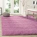 SAFAVIEH California Shag Collection Accent Rug - 4' x 6', Pink, Non-Shedding & Easy Care, 2-inch Thick Ideal for High Traffic Areas in Entryway, Living Room, Bedroom (SG151-3232)