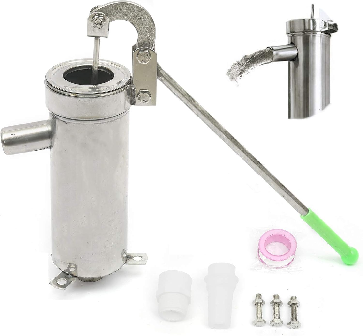 Deep Well Water pump Handheld Press Pump Suction Pump Stainless Steel