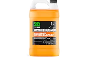 3D Orange Degreaser – Citrus-Based Car Cleaner for Oil, Grease, Grime & Adhesives – Water-Based, Non-Corrosive, Eco-Friendly, Interior & Exterior Use - 1 Gallon