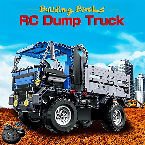 image for DOUBLE E Building Block 638Pcs RC Car Rechargeable Remote Control Dump