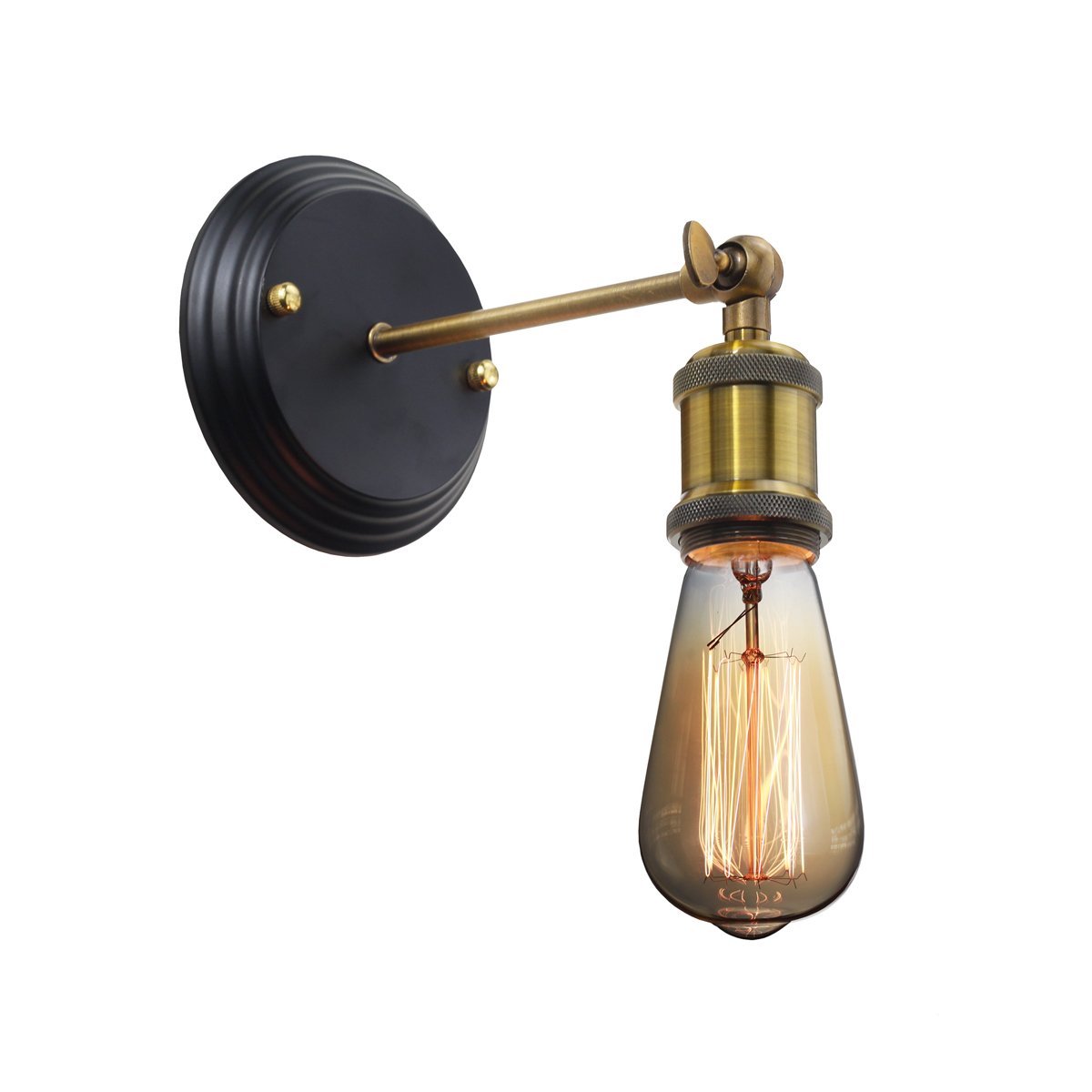 Judy Lighting - Industrial Vintage Classic Wall Lamp Retro Wall Sconce Fixtures (Bronze)