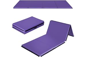 AIRWIRE Gymnastics Mat 4'x10'x2" Thick Tumbling Mat with Carrying Handles Floding Interlocking Gym Mat for Gymnastics, Wrestling, MMA, Martial Arts, Stretching, Core Workouts