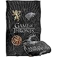 Game of Thrones Blanket, 36"x58", Chrome House Sigils, Silky Touch Super Soft Throw Blanket