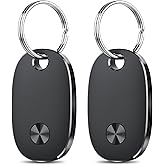 Air Tracker Tags-4 Pack, Bluetooth Tracker Works with Apple Find My APP (iOS Only), Keys Finder and Item Locator for Luggage, Backpack, Suitcases, Replaceable Battery, IP67 Waterproof Tracking Tag