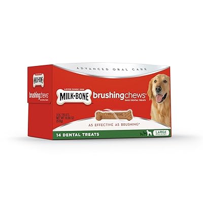 Milk-Bone Advanced Oral Care Brushing Chews Daily Dental Dog Treats