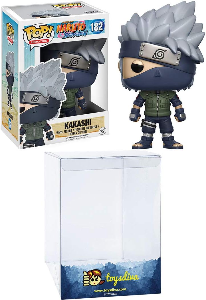 Amazon Com Kakashi Funk O Pop Vinyl Figure Bundle With 1 Compatible Toysdiva Graphic Protector 182 12450 B Toys Games