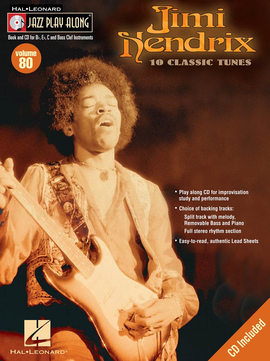 Jimi Hendrix: Jazz Play-Along Volume 80 (Hal Leonard Jazz Play-Along)