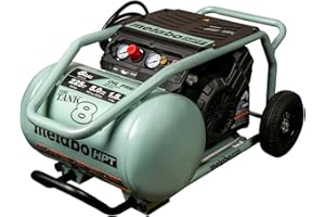 Metabo HPT Air Compressor | The Tank™ 8-Gal | 225 PSI | 5 CFM @ 90 PSI | Trolley | Oil-Free | EC1315S Gray