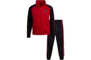 Pro Athlete Boys’ Tracksuit Set – 2 Piece Active Tricot Sweatshirt and Jogger Pants (8-12)