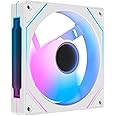 Ocypus Gamma F12 ARGB 120mm PWM PC Case Fan, 9-Blade Design, Standard & Reverse Blade Selectable, Hydraulic Bearing, Customizable Lighting Effect, Low-Noise, Up to 1600RPM (1PACK-Standard-WH)
