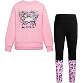 Alakuoti Girls Clothes Tie Dye Print Sweatshirt Tops and Leggings Sweatpants 2 Piece Fall Winter Outfits 5-12 Years