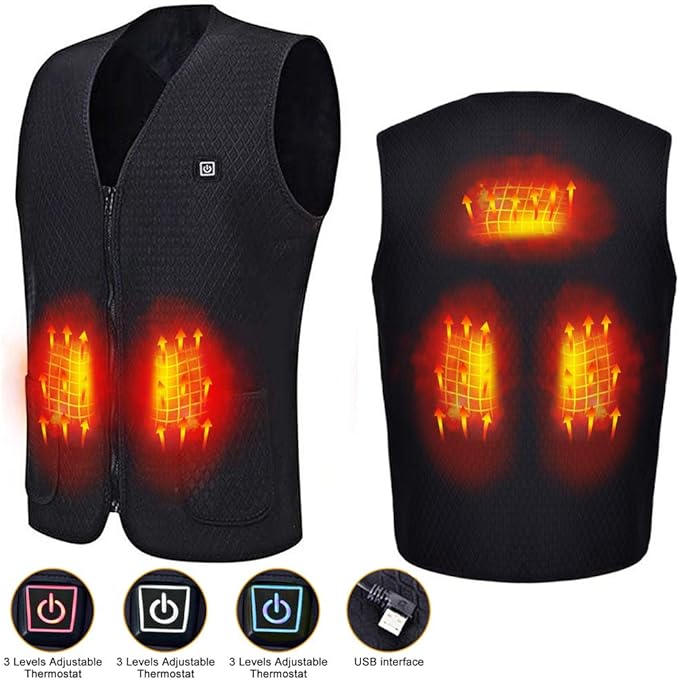 Electric vest,Electric Heated Vest,Electric Jacket with USB Charging