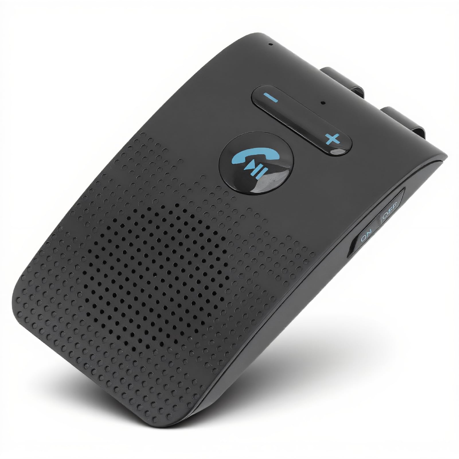 SP09 Handsfree Bluetooth Speaker for Cell Phone, Wireless in Car Speakerphone with Visor Clip, Motion Auto On, Connect 2 Phones, 10 Hours Talking Time, Car Visor Bluetooth Receiver for Smartphones