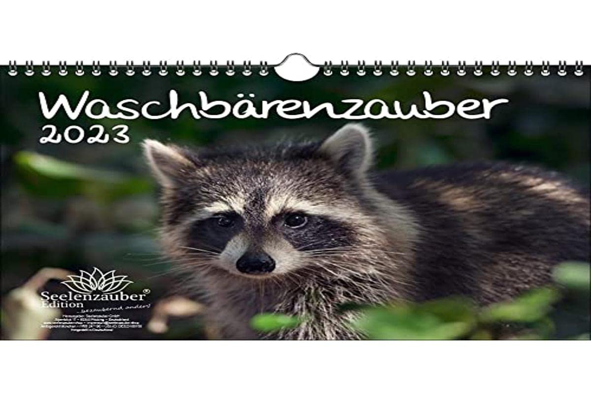 Raccoon Magic DIN A4 Calendar for 2023 Raccoons - Soul Magic