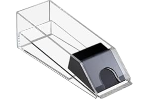 GSE Games & Sports Expert Acrylic Blackjack Dealing Shoe, Casino Grade Dealer Shoe for Gambling Games, Family Game Night (Holds 8 Decks of Cards)