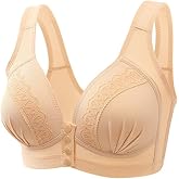 Sibrawom Women's Front Closure Plue Oversize Bra for Women Everyday Bra