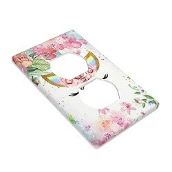 Unicorn Pink Single Outlet Wall Plate Cover