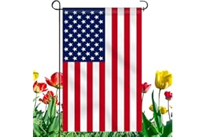 Anley Double Sided Premium Garden Flag, US National Garden Flag - American United States July 4th Independence Day Patriotic Decorative Yard Flags - Weather Resistant & Double Stitched - 18 x 12.5 Inch