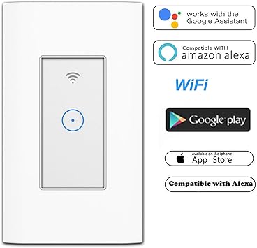 Interruptor De Luz Inteligente Wifi En La Pared Compatible Con
