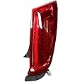 LED Taillight Assembly for Cadillac XTS 2013-2017, Left Driver/Right Passenger Side Outer Rear Tail Lamp Replacemnt with Red Lens and Chrome Housing, OEM 23238005 23238006 (Right)