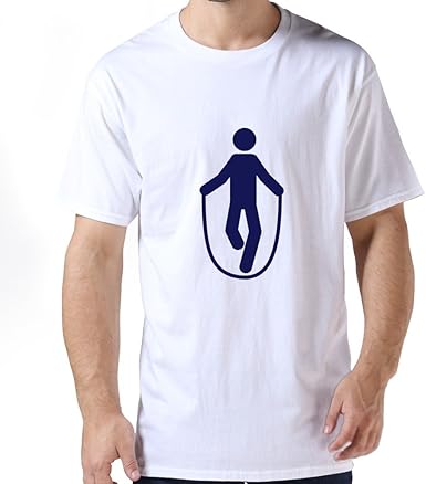 Durable Rope Jumping Mens T Shirt X-Small White | Amazon.com