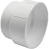 Canplas 192874 PVC DWV Male Adapter, 4-Inch, White