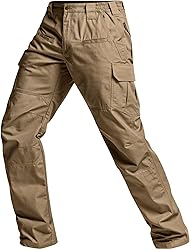 CQR Men's Tactical Pants, Water Resistant Ripstop