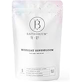 Bathorium Midnight Superbloom Crush, Wildflower Bath Soak, Lavender, Rose, Butterfly Pea Flower, Jasmine, Dead Sea Salt, 21 oz