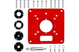 Abizarch Router Table Insert Plate, Aluminum Alloy Trimming Machine Flip Plate, Sturdy Woodworking Engraving Machine Flip Board Router Table Flip Board for Engraving Machine(Universal inverted board)