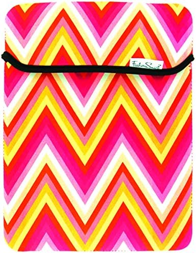 DM Merchandising Inc. Fashion Smart Reversible Neoprene Stylish Tablet Sleeve (Pink Sizzle) - Compatible With Up To 10" Tablets
