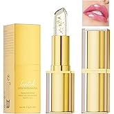 2 PCS ransferproof Color Changing Lipstick, Clear Lip stick That Changes Color, Gold Crystal ph Color Changing Lipstick, Long
