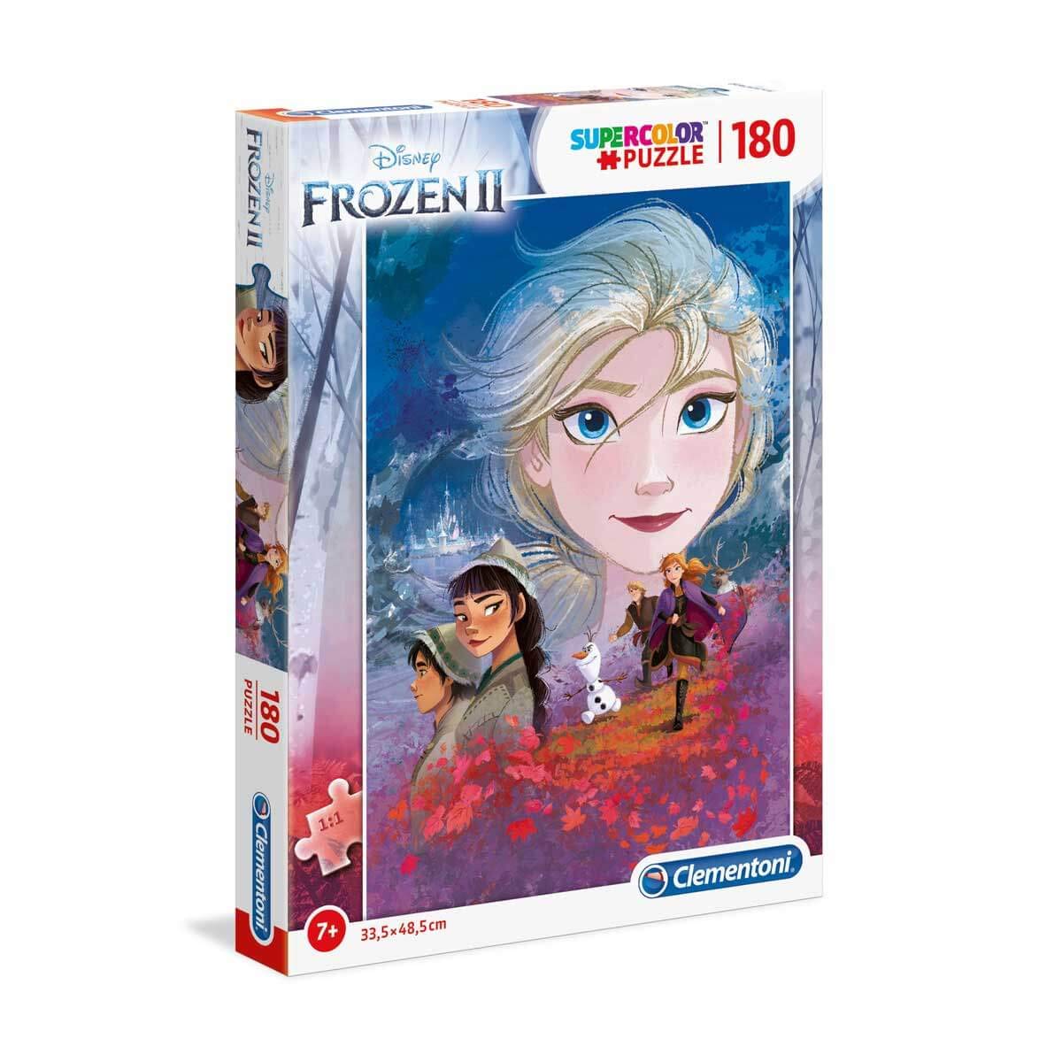 Clementoni - 29768 - Supercolor Puzzle - Disney Frozen 2-180 pieces - Made in Italy - jigsaw puzzle children age 7+