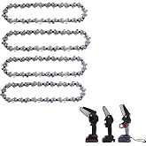 FIFCHALL 4 Inch Mini Chainsaw Chain Replace for Stihl GTA 26, 71 PM3 28 | 3670 005 0028, 30070030101, 36700000028, 4" Replacement Guide Saw Chain for All 4-inch Portable Pruner Mini Chainsaw