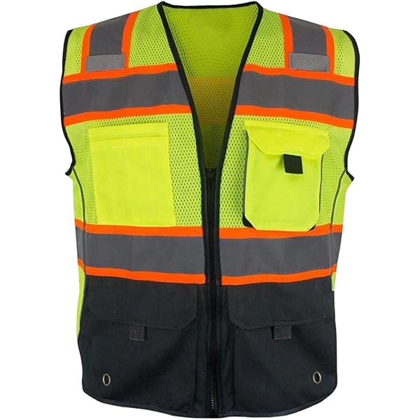 ML Kishigo Men's Lime Professional Surveyors Vest