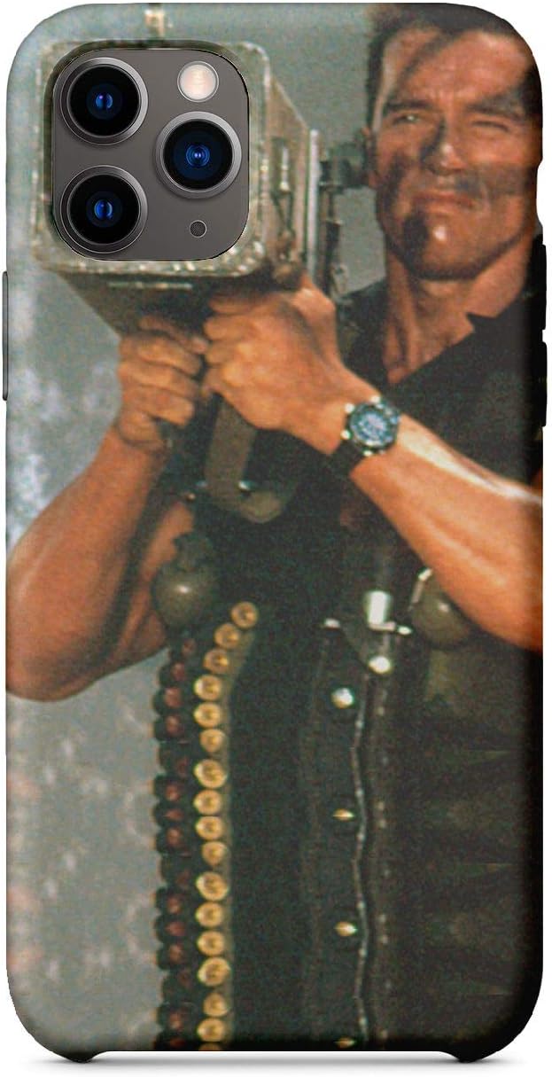 Arnold Iron Schwarzenegger John Matrix in Commando_MA2004 for iPhone 11 PRO Protective Phone Mobile Smartphone Case Cover Hard Plastic Funny Gift Christmas