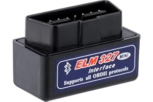ELM327 OBD2 Car Diagnostic Scanner, Wireless Vehicle Code Reader Interface Adapter Compatible with Android & Windows, OBD II 