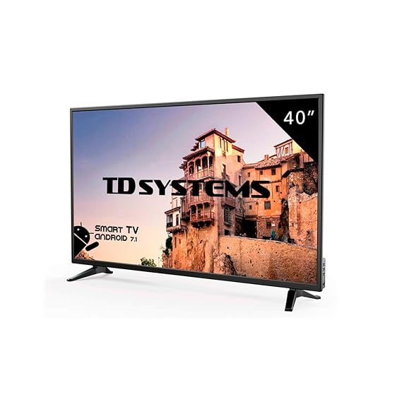 TD Systems K40DLM8FS - Fernseher Led 40 Zoll Full HD Smart auflösung 1920 x 1080, 3X HDMI, VGA, 2X USB, Smart TV