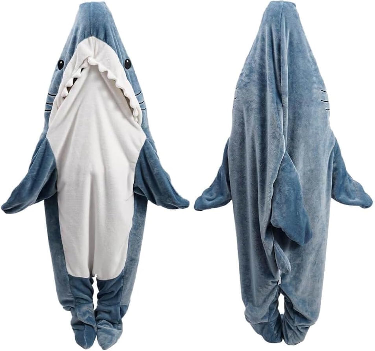 Photo 1 of Shark Blanket Hoodie Kid, Wearable Shark Blanket, Shark Sleeping Bag, Soft Cozy Warm Flannel Hoodie, Shark Blanket Onesie Kids(XXXL)