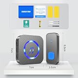 SURFOU Wireless Doorbell 400m Range Waterproof Wall Plug-in 55 Melodies view 7