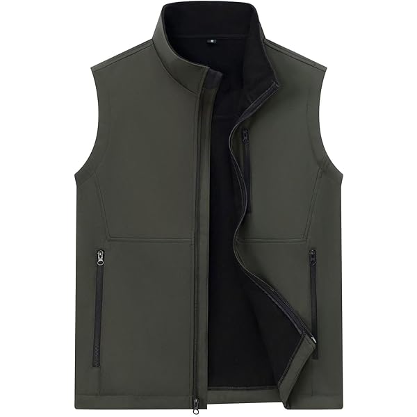 Amazon Vest M/Lサイズ Msmsse Men's Softshell Lightweight Vest Outerwear Puffer Windproof