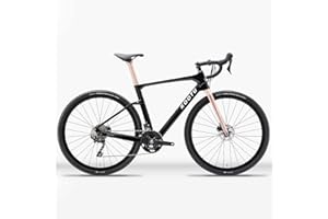 KOOTU Carbon Gravel Road Bike, T800 Carbon Frame Adventure Road Bicycle with Shimano GRX 400 Shift Professional Adventure Gro