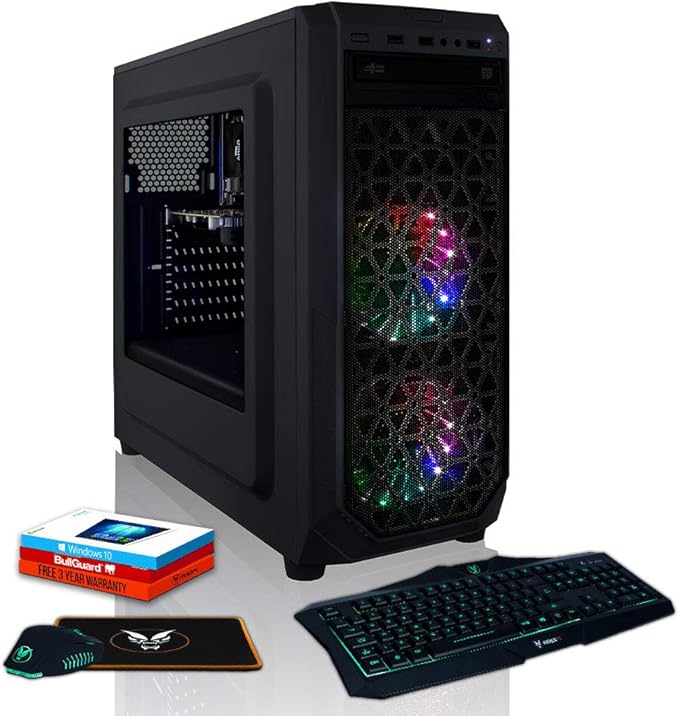 Fierce RGB Gaming PC Bundle AMD Ryzen 3 2300X 4.0GHz, NVIDIA GTX 1050