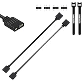 YIMATEECO ARGB Extension Cable 1 to 1 Addressable RGB Extension Cable ARGB LED Sync Cables 5V 3-Pin Lights Connector Hub Cord