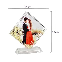 BXT Personalized Crystal Glass Photo Frame DIY