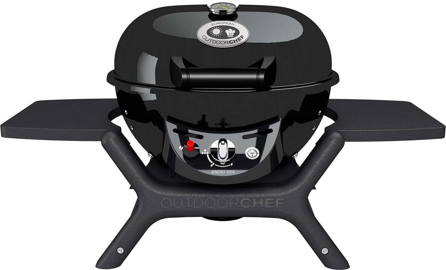 Outdoorchef Store DKB OUTDOORCHEF P-420 G MINICHEF - barbecues & grills (Tabletop, Black, Round)