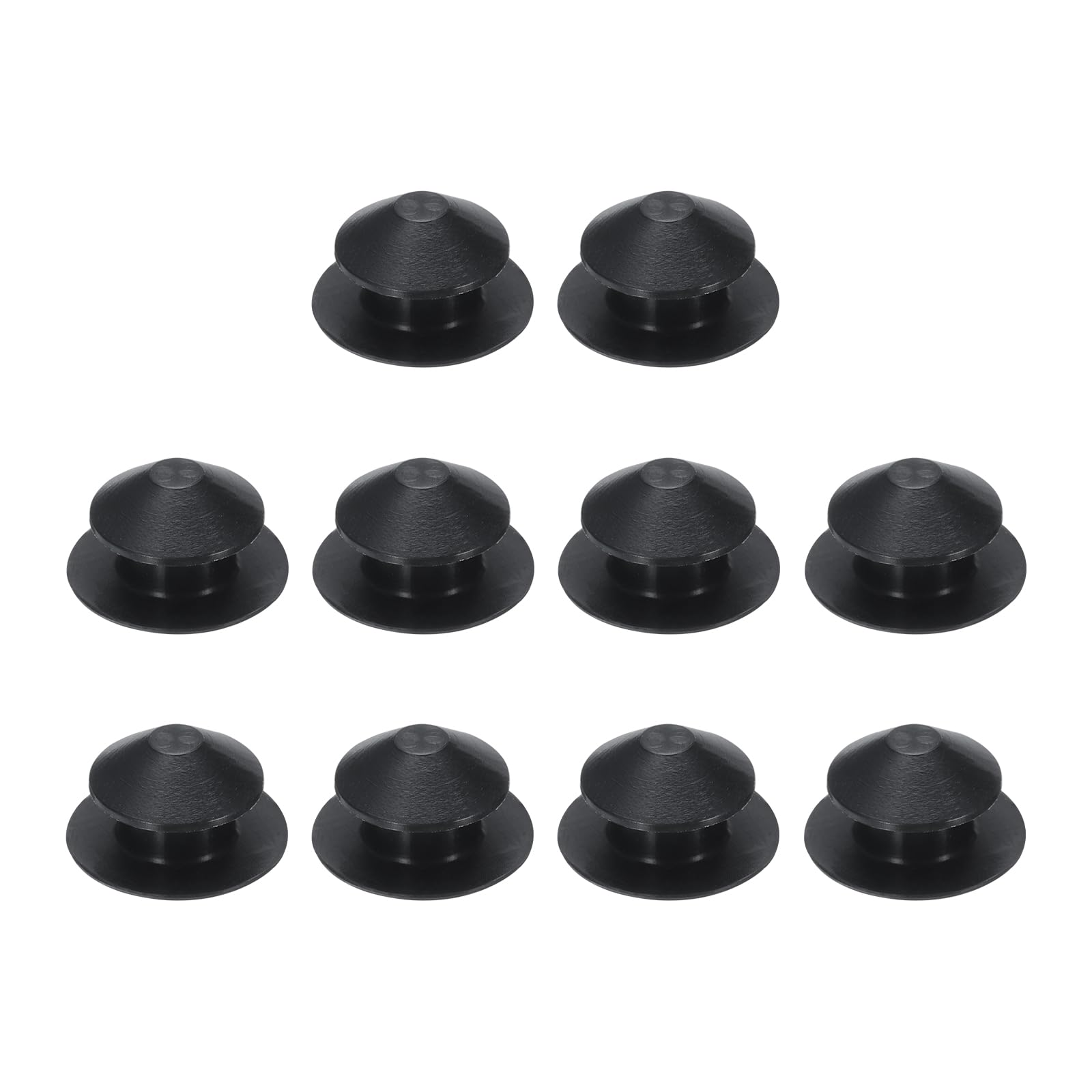 Photo 1 of uxcell 10pcs 1/2 Inch (12mm) Black Silicone Hole Plugs