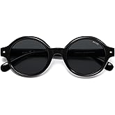 SOJOS Small Retro Round Polarized Sunglasses for Women Men, 80s 90s Vintage Hippie Sunnies SJ2602