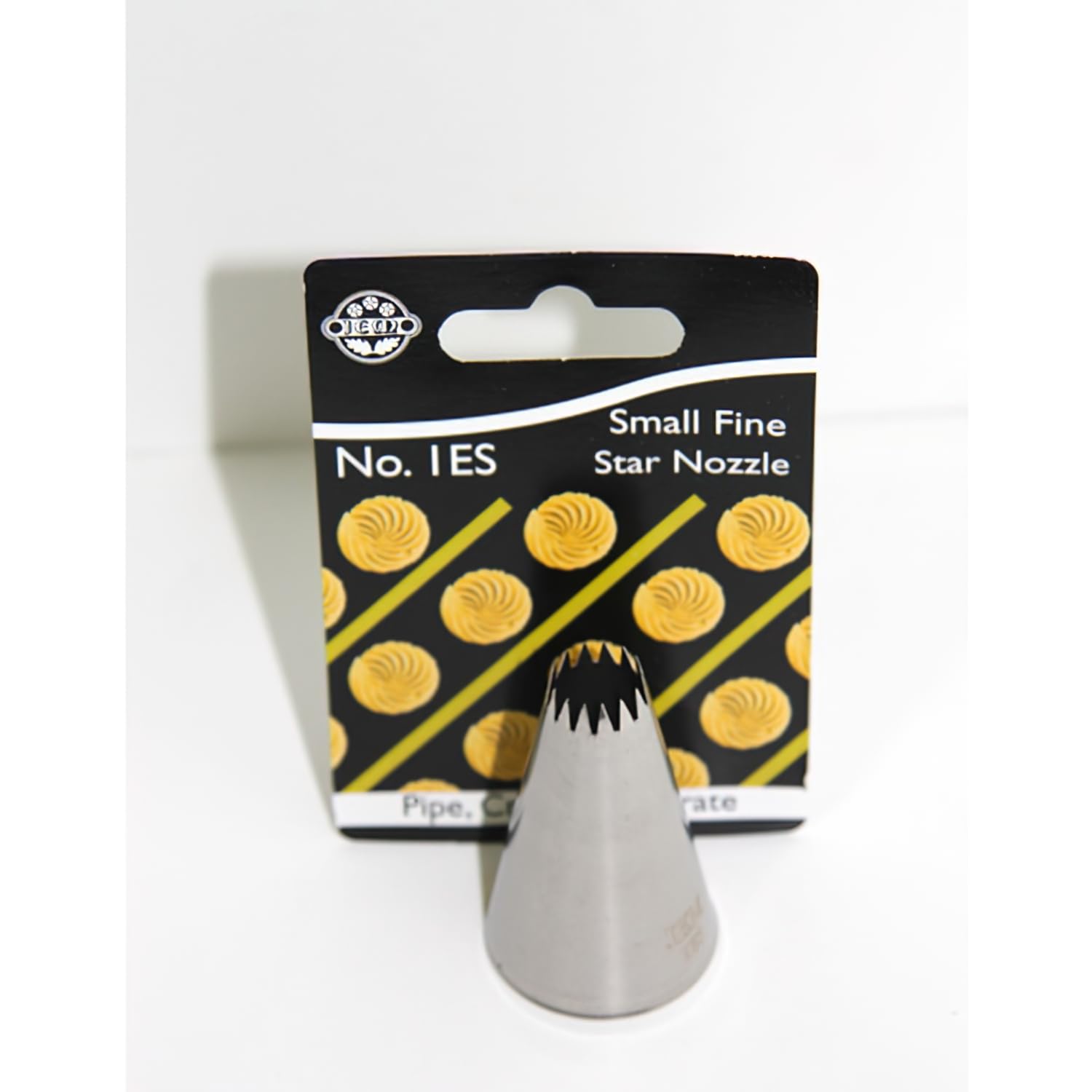 PME JEM Small Fine Star Savoy Piping Nozzle no. 1ES, Silver